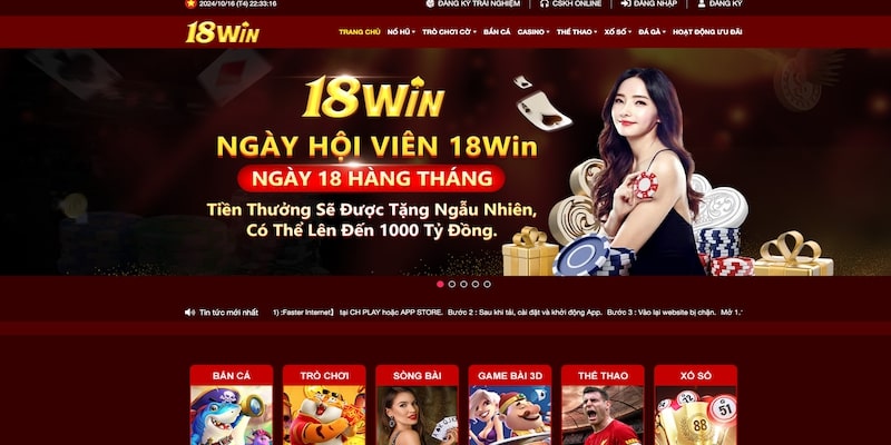 18win cam kết duy trì giấy phép hoạt động tiêu chuẩn